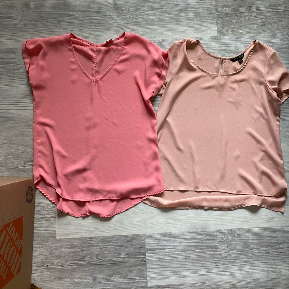 TWO pink blouses 👚